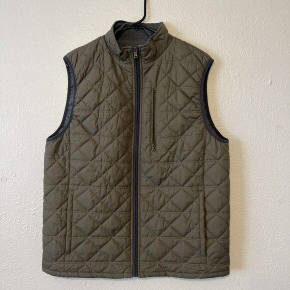 OXFORD Men's Puff Vest Jacket Quilted Full Zipper Pockets Size Large - Picture 9 of 12